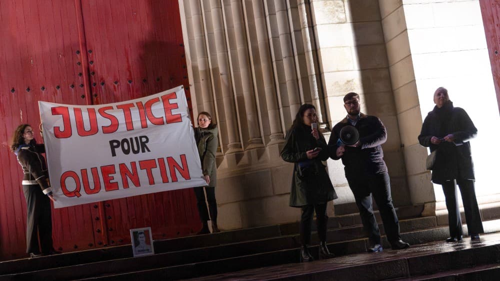 French far-right leader accuses Macron, allies of strengthening hard-left after activist killed