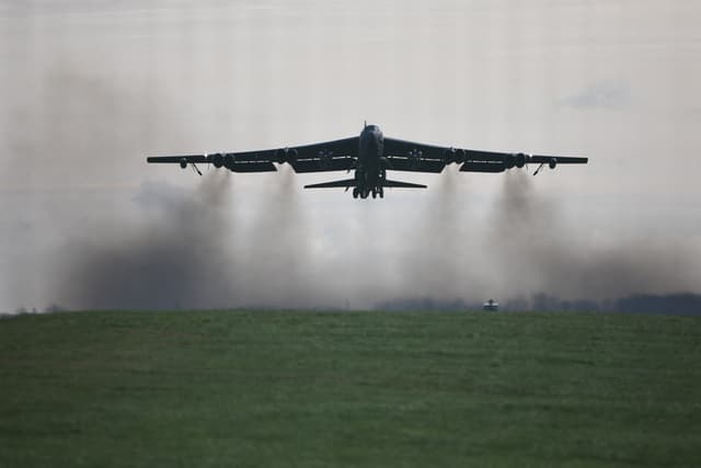 US B-52 bomber crashes in California: Air Force base