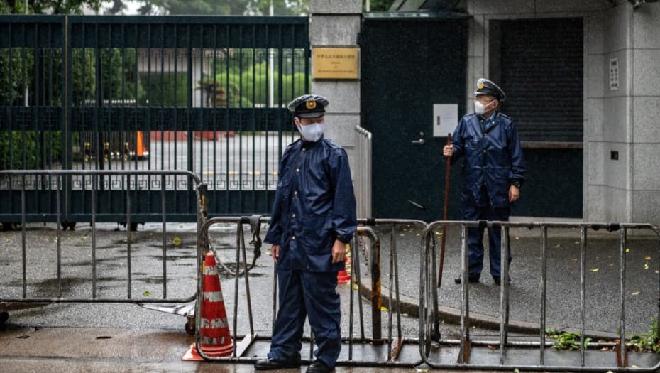 China lodges protest after Japanese soldier breaches embassy in Tokyo