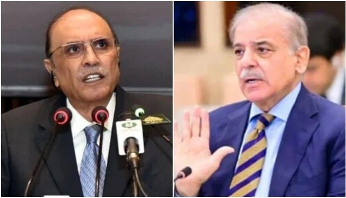 President Asif Ali Zardari and PM Shehbaz Sharif- (Photo: Radio Pakistan)