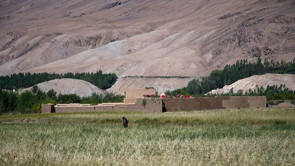 Pamiri house in front of a mountain, Badakhshan province, Zebak, Afghanistan. (AFP)
