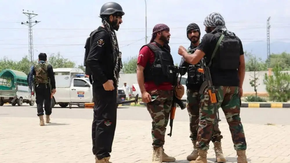 Security personnel stand guard after a terrorist attack on a checkpoint in Hangu district of Pakistan’s Khyber Pakhtunkhwa province on July 30, 2026. (File/AFP)