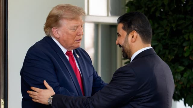 US President Donald Trump greets Prime Minister of Iraq Ali al-Zaidi as he arrives at the West Wing of the White House on July 14, 2026 in Washington, DC. (Photo: AFP)