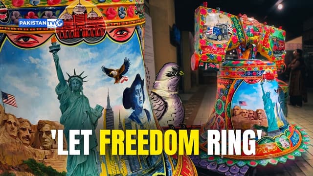US embassy unveils liberty bell art trail in Islamabad