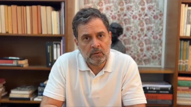 India's opposition leader Rahul Gandhi
