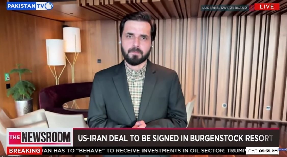 Historic US–Iran Peace Deal Set for Signing at Burgenstock Resort, Switzerland: Adil Shahzeb
