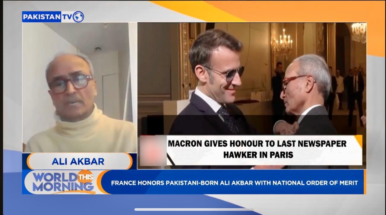 Paris’ last newspaper hawker knighted: Ali Akbar’s remarkable journey from Rawalpindi to French honor