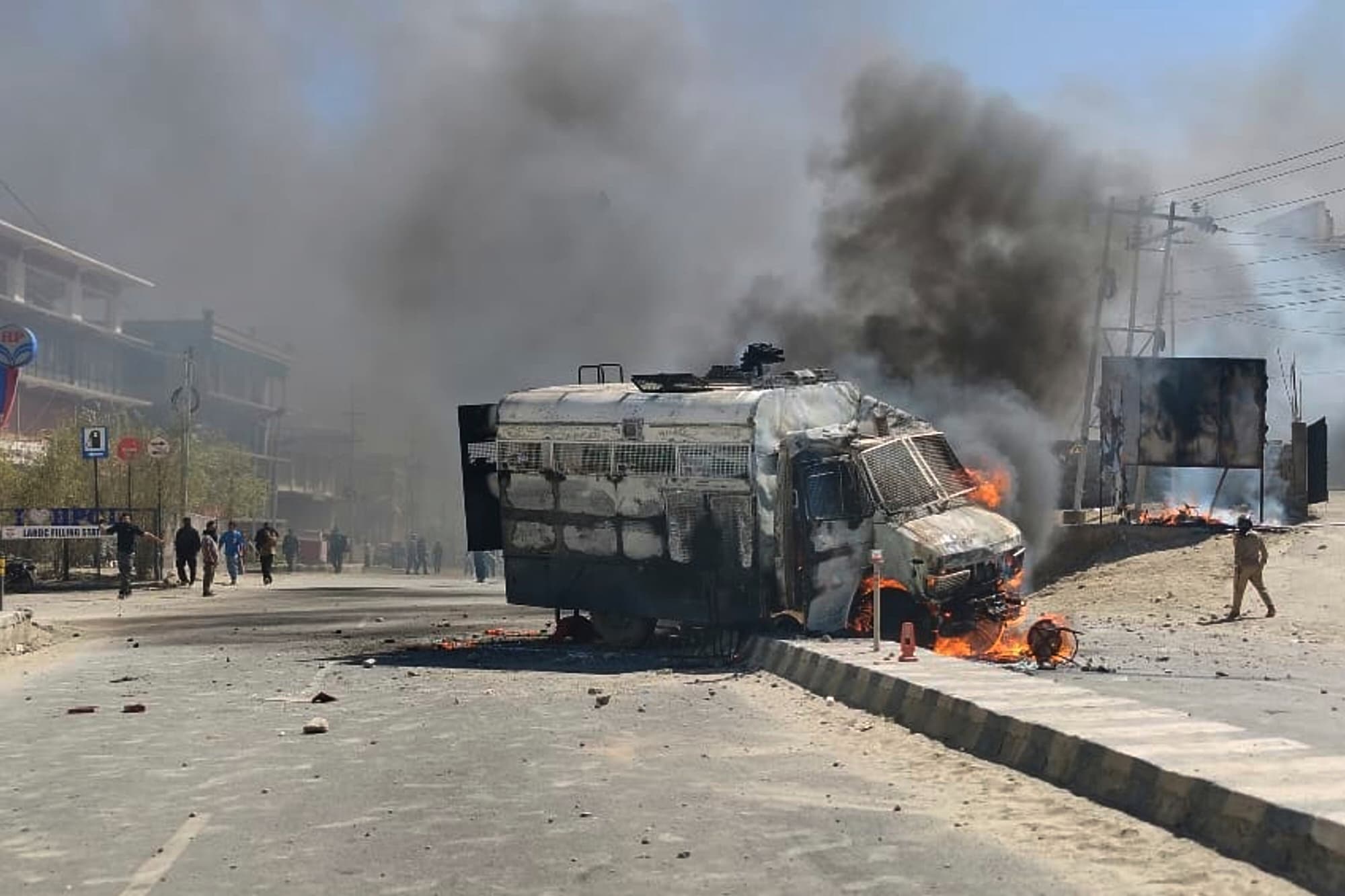 Ladakh protesters torch BJP office amid statehood, rights demands