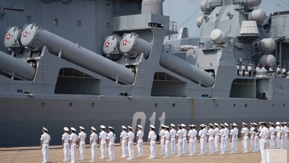 China and Russia begin Joint Sea-2026 naval drills at the port of Qingdao, China on July 06, 2026. (Photo: TASS)