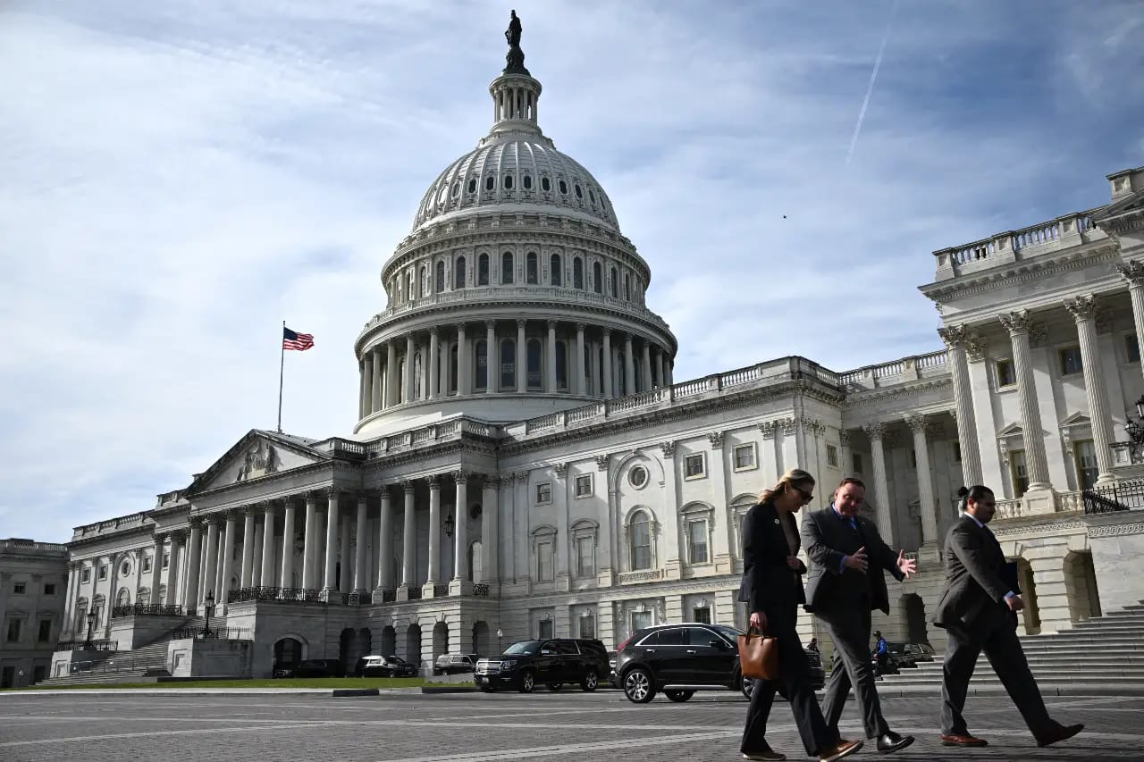 The US Capitol is seen in Washington, DC on November 4, 2025. (AFP)