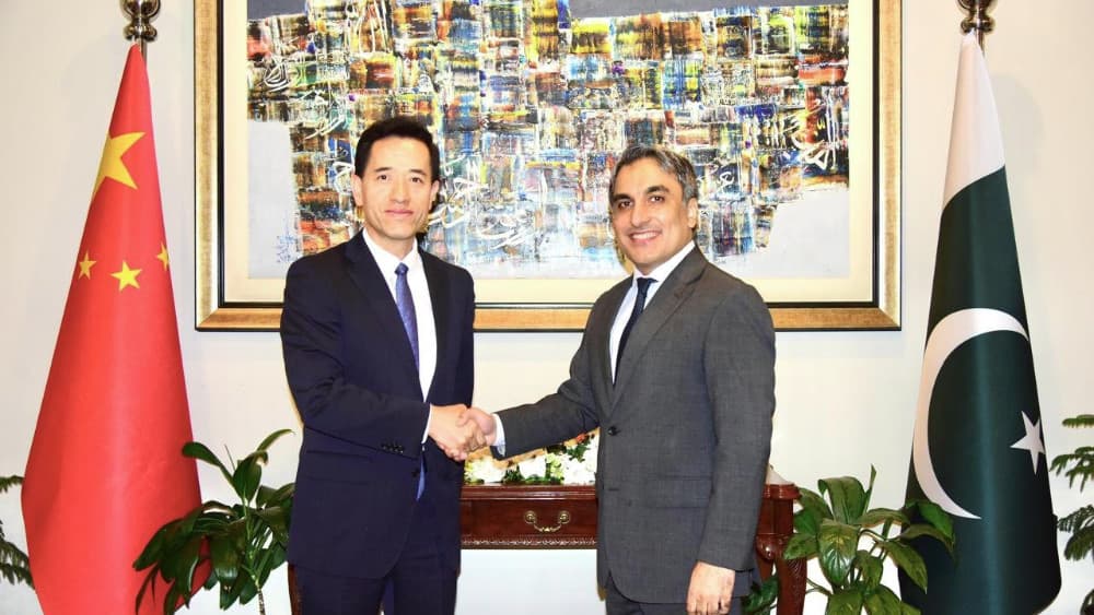 China’s Deputy Director General (Department of Boundary and Ocean Affairs) of the Chinese Ministry of Foreign Affairs Li Ya and Pakistan’s Director General (China) of the Ministry of Foreign Affairs Bilal Mahmood Chaudhary officially formalize Pakistan-Ch