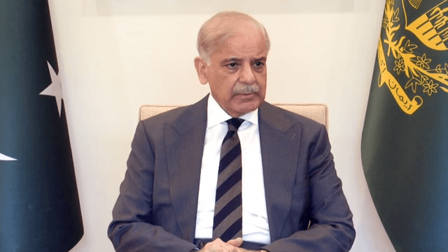 Pakistan’s Prime Minister Shehbaz Sharif chaired a meeting on evacuating Pakistanis from Iran and those residing in Gulf countries.(PMO)