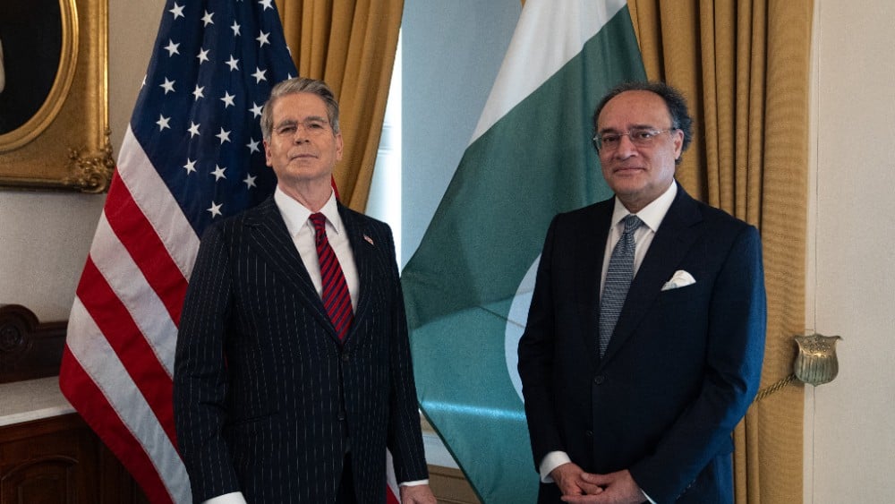 Pakistan's Finance Minister meets US Treasury Secretary Scott Bessent in Washington, DC, on Tuesday, July 21, 2026. (Photo: X/@SecScottBessent)
