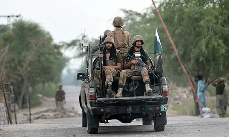 An image of Pakistan Army personnel in a military vehicle. — (AFP/FILE)
