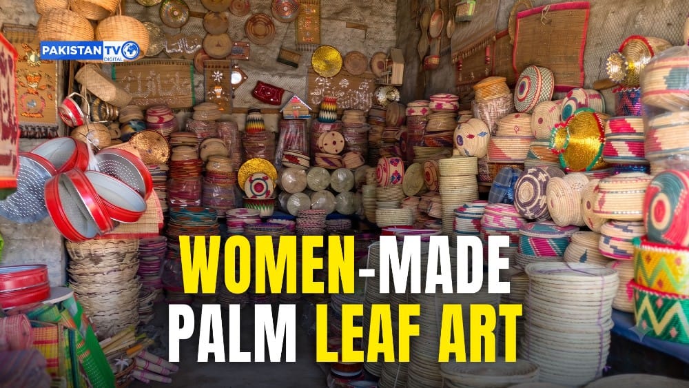 In Pakistan, women weave a cultural legacy from wild palm leaves