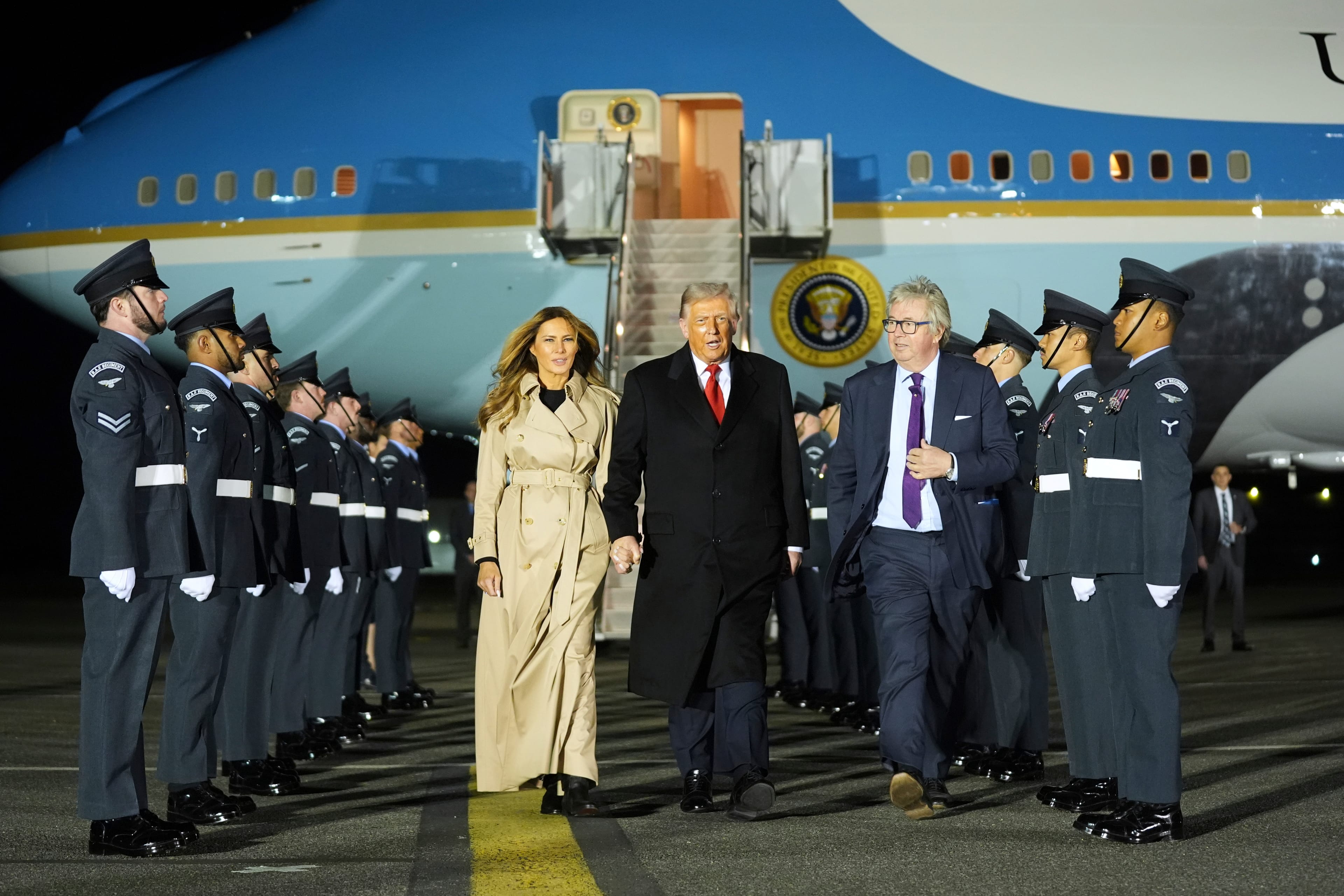 U.S. President Trump arrives in UK for historic second state visit