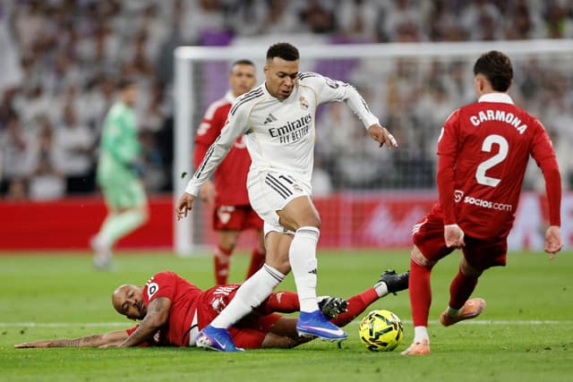 Mbappe matches Ronaldo record as Real Madrid beat Sevilla