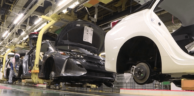 Japanese auto giant Toyota forecast Friday a 22-percent fall in net profit in the year to next March.