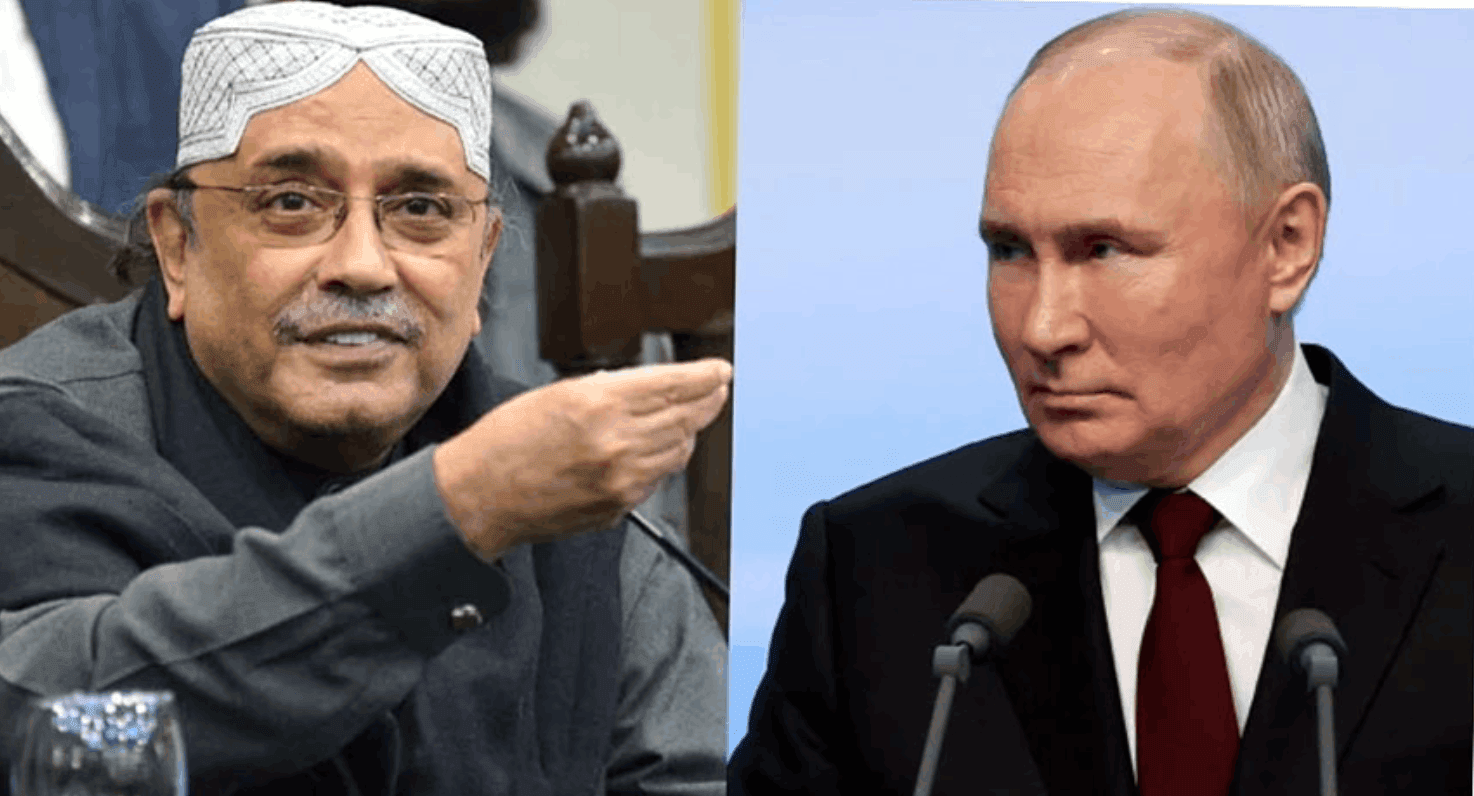 President Zardari felicitates Putin, Russian people on Victory Day (Photo: Radio Pakistan)