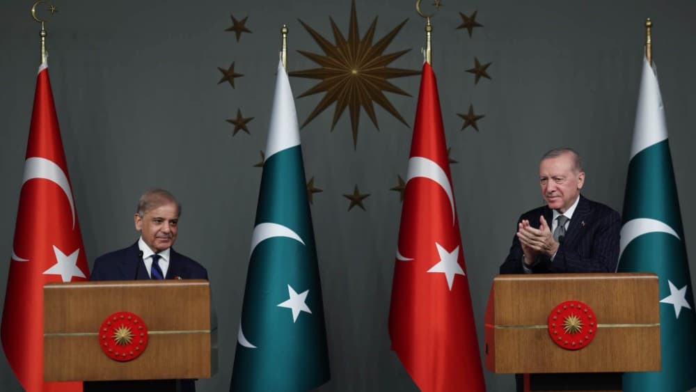 Sharif Erdogan Joint Media Stake Out