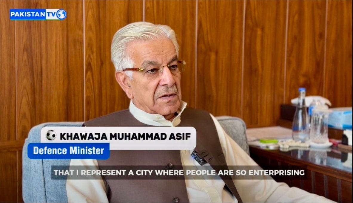 Sialkot-made footballs reflect city’s expertise at world stage: Khawaja Asif
