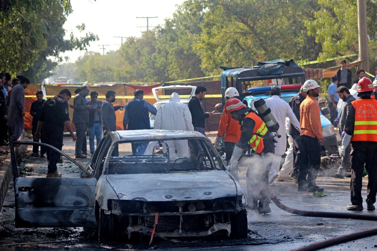 At least 12 martyred, dozens injured in Islamabad suicide bombing: interior minister